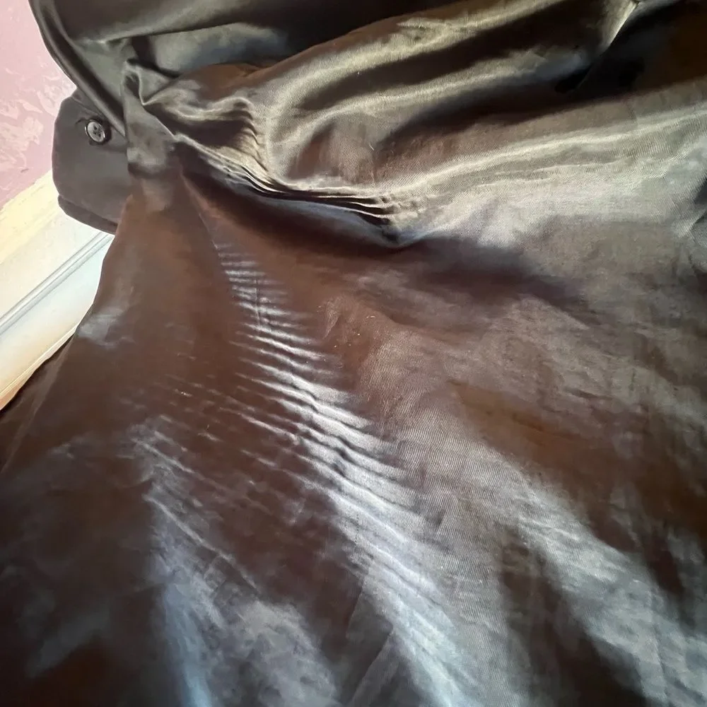 Giorgio Armani SZ M Black/Charcoal Raincoat With Invisible Rain-hat